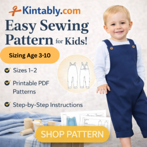 free sewing patterns for kids​ PDF Age 3 - 10 Beginner Kids Romper with Step-by-Step Instructions